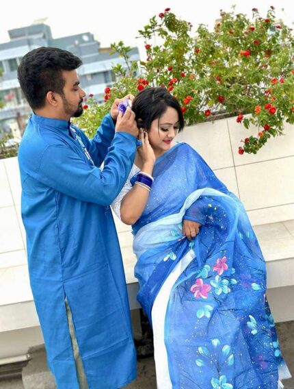 Hand Print Couple Dress